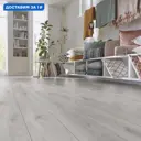 Ламинат Kronotex Дуб Престиж белый D3239 33 класс толщина 10 мм с фаской 1.3 м², цена за упаковку