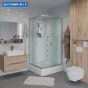Душевая кабина Niagara 330844QBKG средний поддон 100x80см