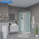 Душевая кабина Niagara 11011423BK низкий поддон 90x90см