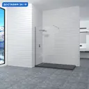 Перегородка для душа RGW Walk In WA-010 320817, 110x195 профиль хром