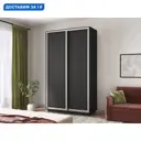 Шкаф-купе МК Е1-Юг Хит 220x120x60 см 2 полки ЛДСП цвет диамант