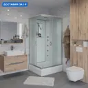 Душевая кабина Niagara 330844QG средний поддон 100x80см