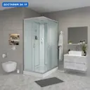 Душевая кабина Niagara 430853Q низкий поддон 100x80см