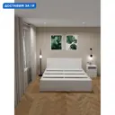Кровать Safina grand Лилия 185x90x205 см ЛДСП цвет белый