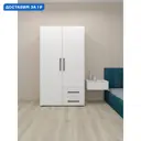Шкаф распашной Safina grand Леон с 2 дверями 100x180x50 см ЛДСП цвет белый