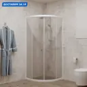 Душевой уголок Triton Ультра 672047 1/4 круга 79.2х79.2см белый профиль стекло прозрачное