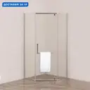 Душевой уголок Agger A03 143269 пятиугольный 87x87см серебро профиль эффект стекла матовый