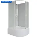 Душевая кабина Niagara P100/80/40l/mt/bk средний поддон 100x80см