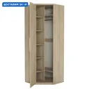 Шкаф распашной Гамма Мелодия МУ-12 с 2 дверями 80x220x45 см ЛДСП цвет дуб сонома