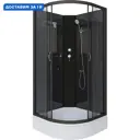 Душевая кабина Niagara 65011434bk средний поддон 90x90 см 1/4 круга