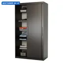 Шкаф-купе Гамма с 2 дверями 200x100х60 см 7 полок ЛДСП цвет венге
