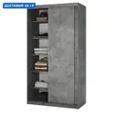 Шкаф-купе Гамма с 2 дверями 200x100х60 см 7 полок ЛДСП цвет ароза реликтовая