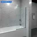 Ширма на ванну Triton Статик Блэк 60x140 профиль матовый черный