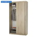 Шкаф-купе Гамма с 2 дверями 200x120х45 см 2 полки ЛДСП цвет дуб сонома