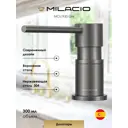 Дозатор встроенный для моющего средства Milacio Ultra 935 MCU.935.GM вороненая сталь