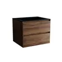 Тумба с раковиной из искусственного камня Vincea Luka C.Oak Black 60см цвет коричневый