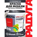 Эмаль РАДУГА COLORS цвет красный 0.9 л