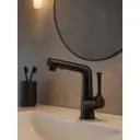 Смеситель для кухни Himixer 1153150MB 18 см выдвижной излив цвет черный матовый