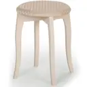 Табурет Beneli 41x45x41 см массив цвет слоновая кость
