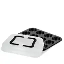 Bake Away Guardini Форма для 12 маффинов с крышкой для переноски 35x27 см