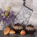 Borghouse Прихватка-рукавица кухонная Grey Meadow 17х27 см