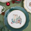 Тарелка 27 см Fissman 13755 Фарфор цвет зеленый