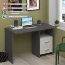 Стол Мэрдэс Скл-прям 120x77x60 см ЛДСП цвет белый/графит СКЛ-Прям120 ГБЕ