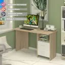 Стол Мэрдэс Скл-прям 130x77x60 см ЛДСП цвет белый/дуб сонома СКЛ-Прям130 СБЕ