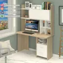 Стол Мэрдэс Скл-прям 130x178x60 см лдсп цвет белый/дуб сонома СКЛ-Прям130+НКЛХ-130 СБЕ