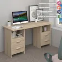 Стол Мэрдэс Скл-прям 150x77x60 см ЛДСП цвет дуб сонома СКЛ-Прям150+2ТЯЛ С