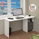 Стол Мэрдэс Скл-прям 150x77x60 см ЛДСП цвет белый/графит СКЛ-Прям150Р БЕГ
