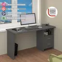 Стол Мэрдэс Скл-прям 150x77x60 см ЛДСП цвет графит СКЛ-Прям150Р Г