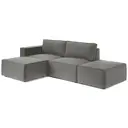 Диван модульный Шарм-дизайн 34062028801 211x70x170 см велюр цвет серый