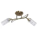 Люстра потолочная Экономсвет Classic 11187/2ab wt 2 лампы 4 м² цвет бронза