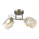 Люстра потолочная Экономсвет Classic 12151/2ab amb 2 лампы 4 м² цвет бронза