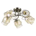 Люстра потолочная Экономсвет Classic 12151/5ab amb 5 ламп 11 м² цвет бронза