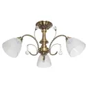 Люстра потолочная Экономсвет Classic 50391/3ab wt 3 лампы 7 м² цвет бронза