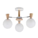 Люстра потолочная Экономсвет Classic 10047/3wt+wd+cr wt 3 лампы 7 м² цвет хром