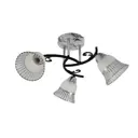 Люстра потолочная классическая 12259/3MR+CR+BK WT+CL