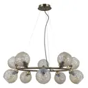 Люстра подвесная Gerhort Modern G11088/10ab amb 10 ламп 22 м² цвет бронза