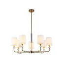 Люстра на штанге Ambrella light High light Lh71503* 7 ламп 30 м² цвет белый/латунь