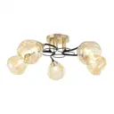 Люстра потолочная Arte milano Amalfi-324106/5 fg+bk 5 ламп 10 м² цвет золото