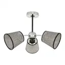 Люстра на штанге Arte milano Napoli 320007/3 cr.bk 3 лампы 6 м² цвет хром