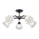 Люстра потолочная Arte milano Napoli-324108/5 bk+fg 5 ламп 10 м² цвет черный