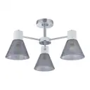 Люстра потолочная Arte milano Napoli-322408/3 cr+wh 3 лампы 6 м² цвет хром