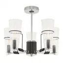 Люстра потолочная Arte milano Napoli-328107/5 cr.bk 5 ламп 10 м² цвет хром