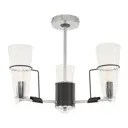 Люстра потолочная Arte milano Napoli-328107/3 cr.bk 3 лампы 6 м² цвет хром