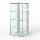 Шкаф-витрина 40x90 см Сладость 1 5А-НЕО Шоп Дизайн стекло цвет белый