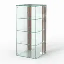 Шкаф-витрина 40x90 см Сладость 1 5А-НЕО Шоп Дизайн стекло цвет орех