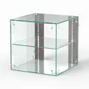 Шкаф-витрина 40x40 см Сладость 1 15А-0-НЕО Шоп Дизайн стекло цвет ясень анкор темный - u31105
